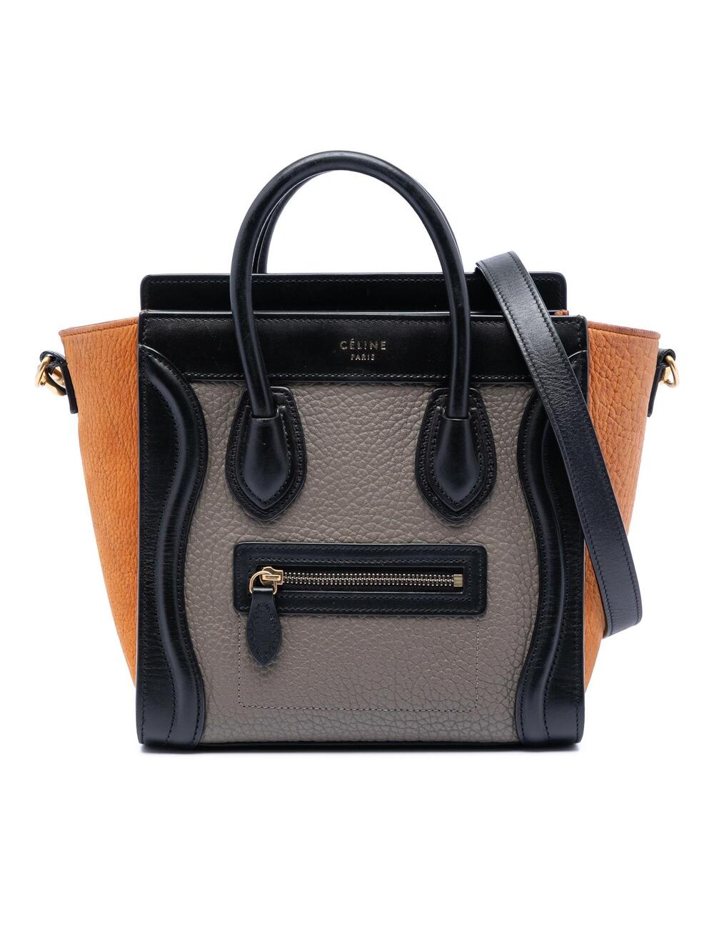 Celine Nano Tricolor Leather Luggage #289983C71B